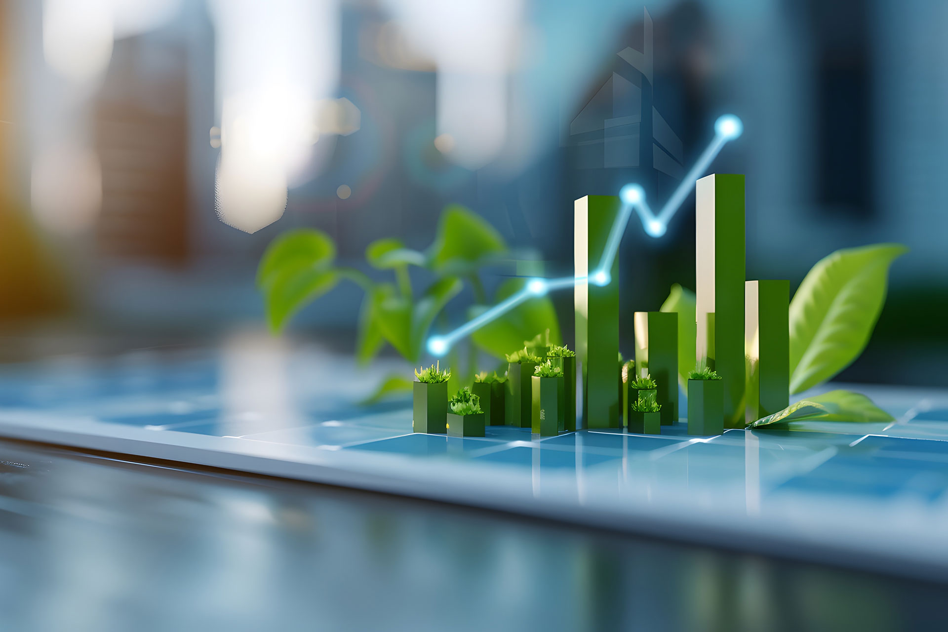 Graphic highlighting the rise in corporate focus on supply chain sustainability